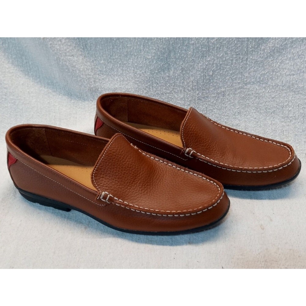 FootJoy Club Casuals Spikeless Golf Shoes Mens 10.5 M Brown Leather Loafer 79054